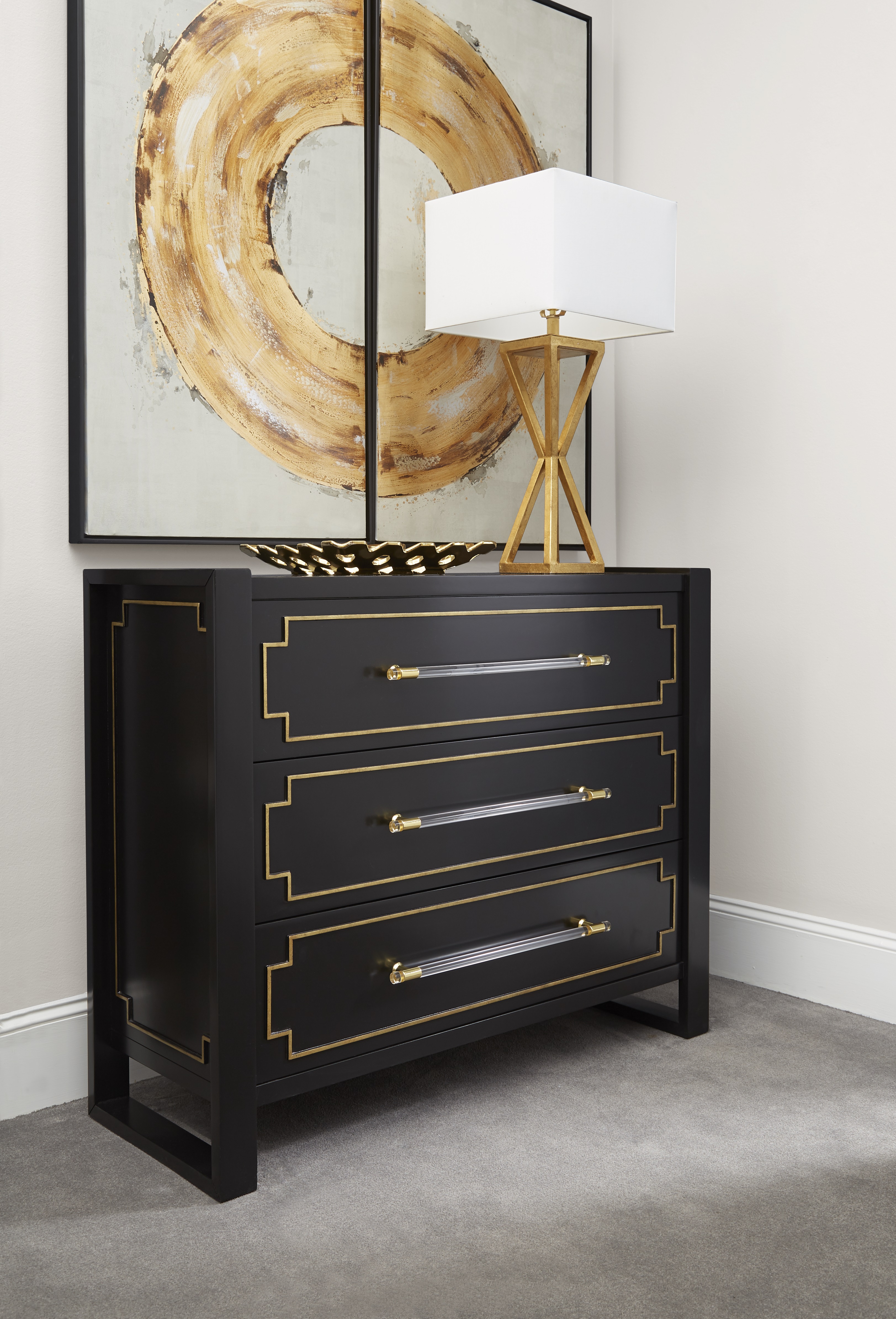 Lowery Three Drawer Cabinet