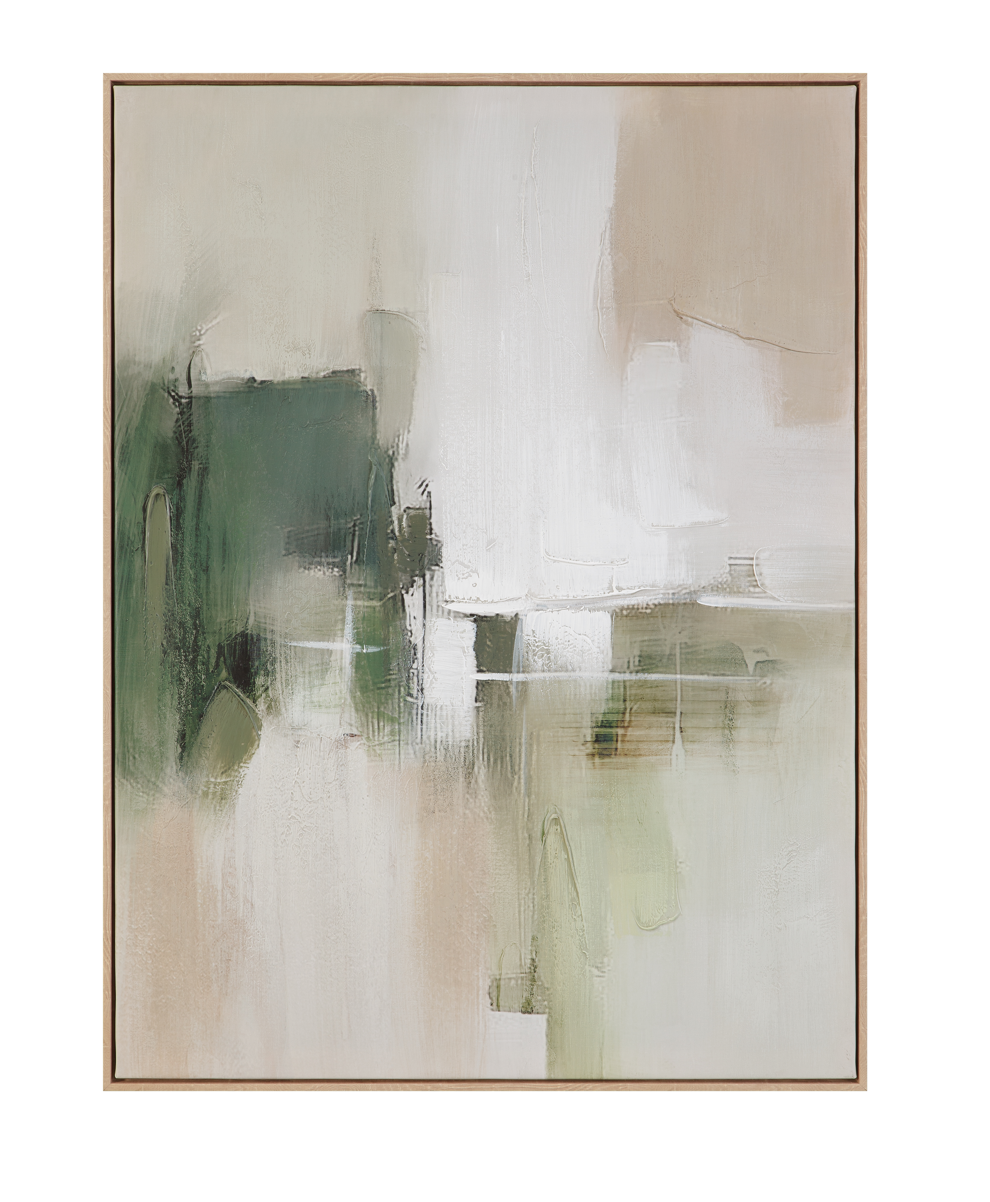 Verdant Horizon I Framed Canvas