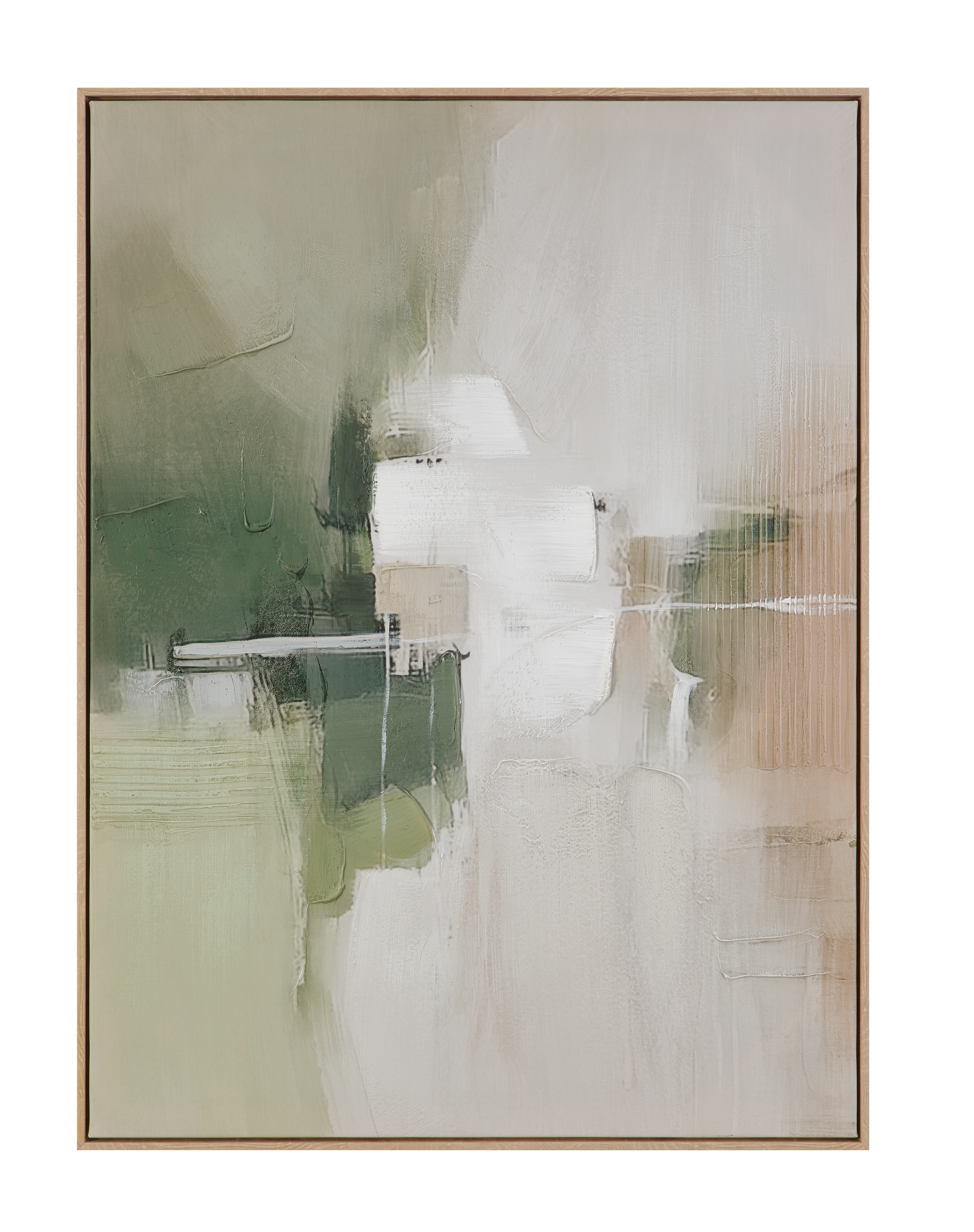 Verdant Horizon II Framed Canvas