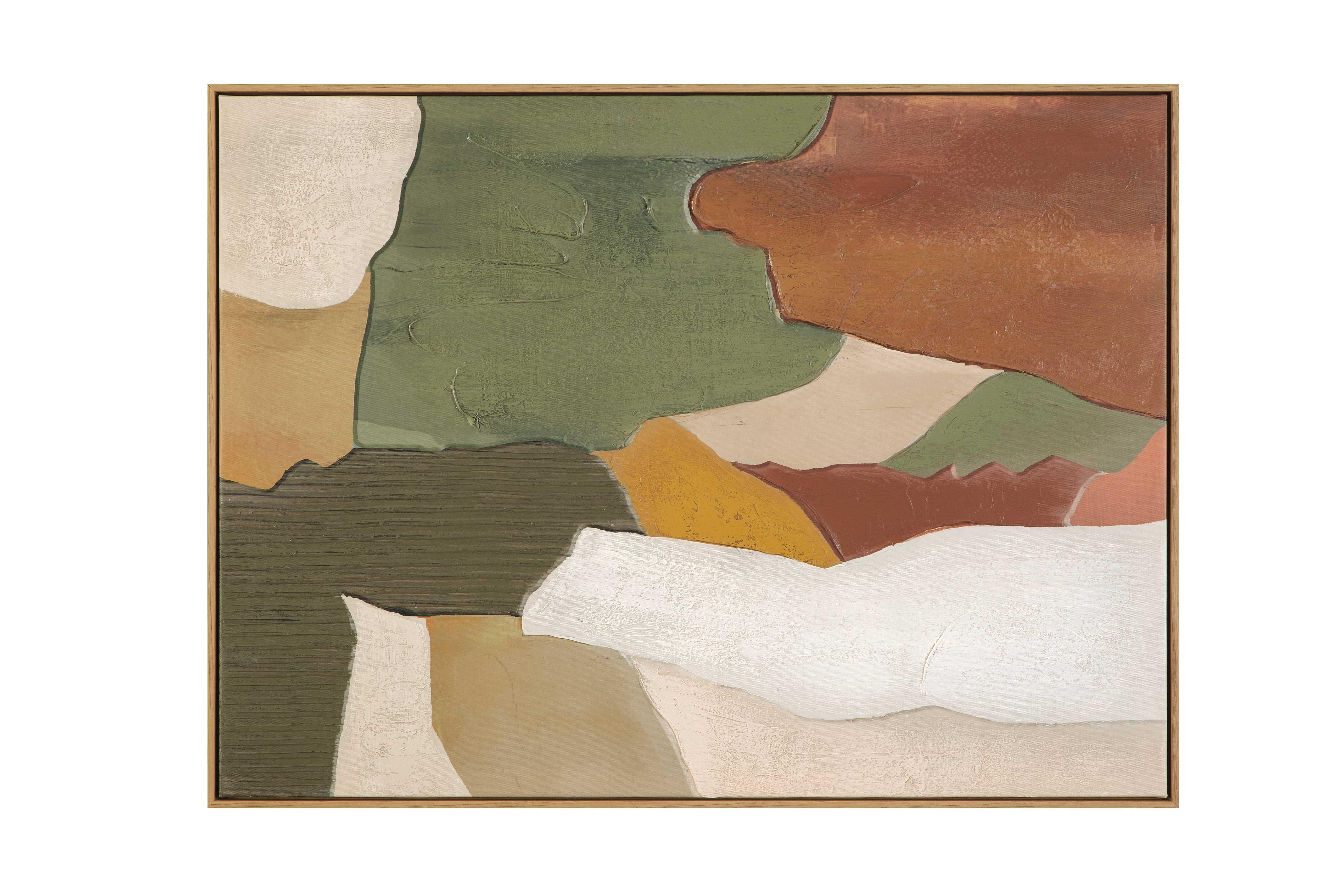 Terra Layers Framed Canvas