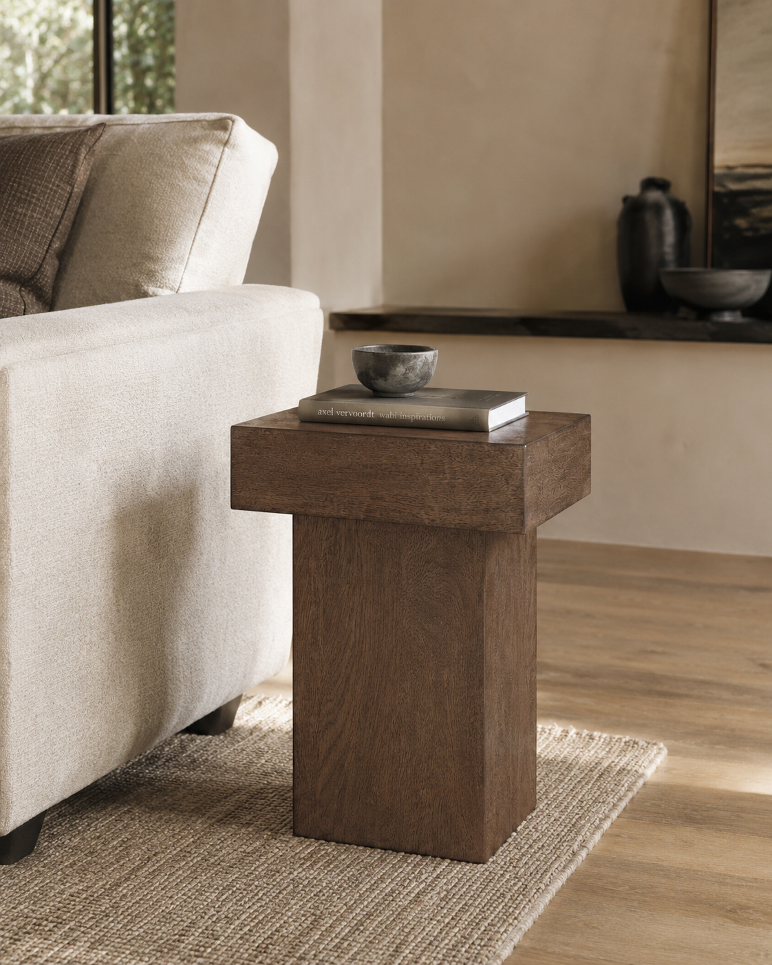 Padula Brown Oak Small End Table