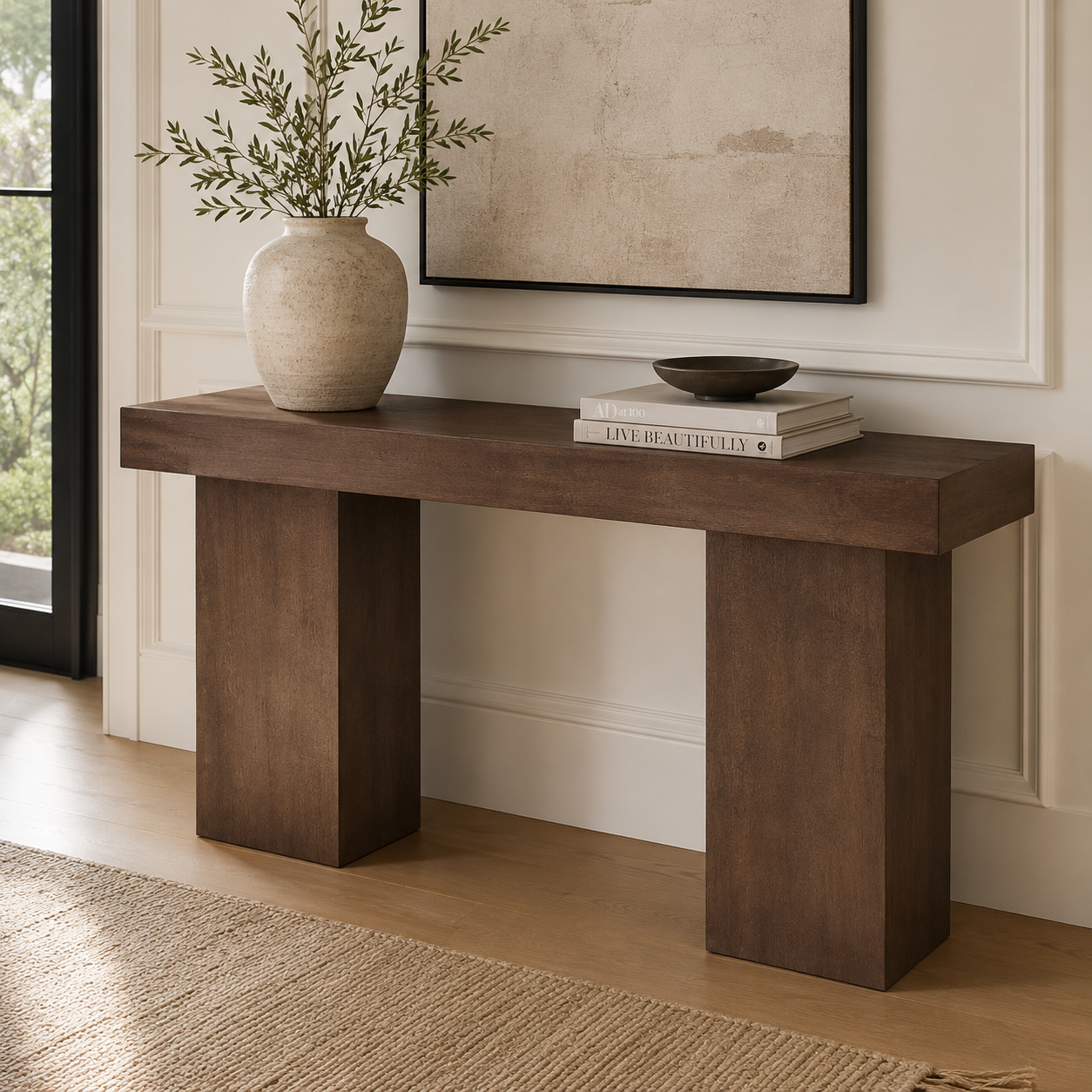 Padula Brown Oak Console