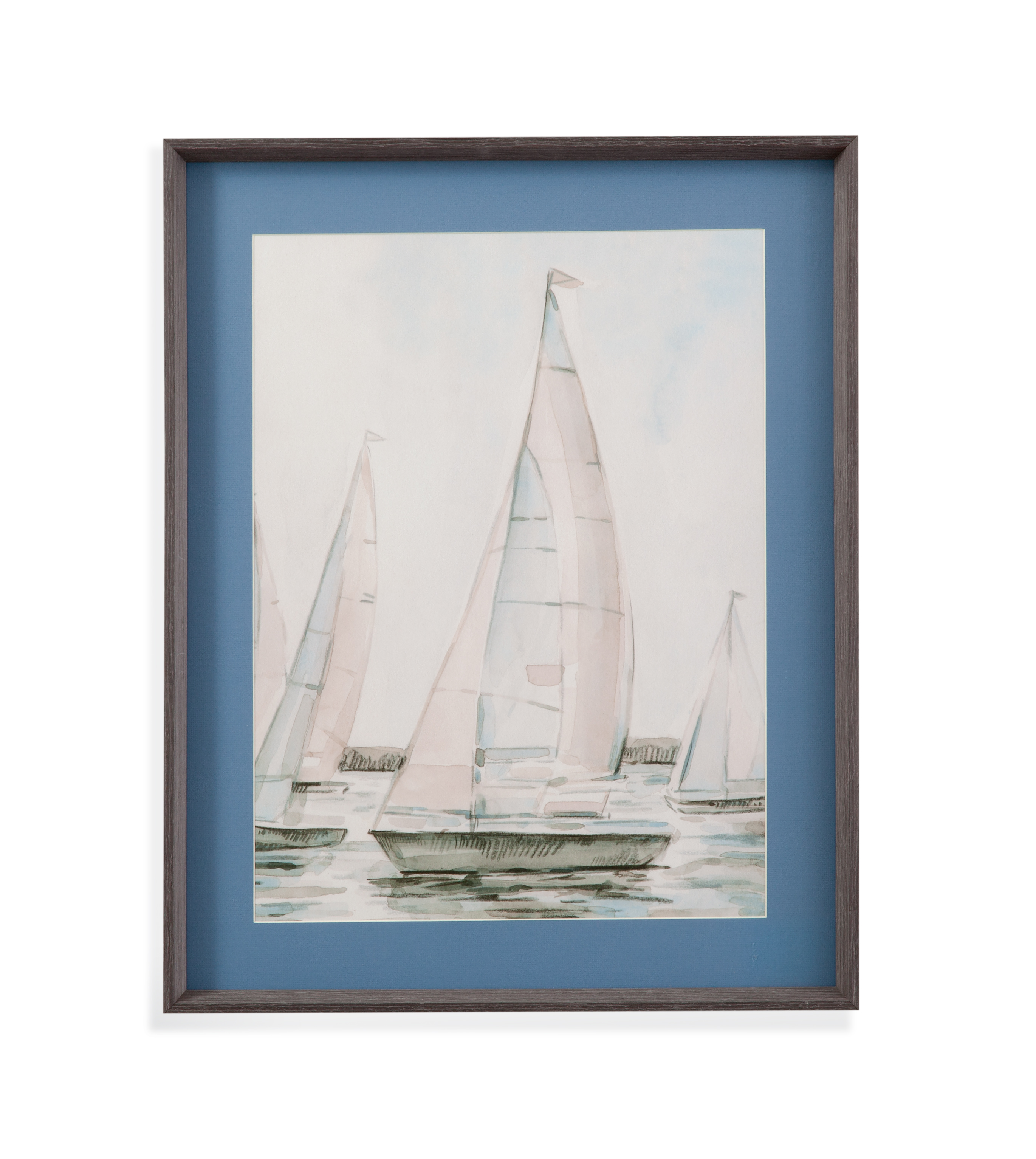 Sail Scribble I Framed Print