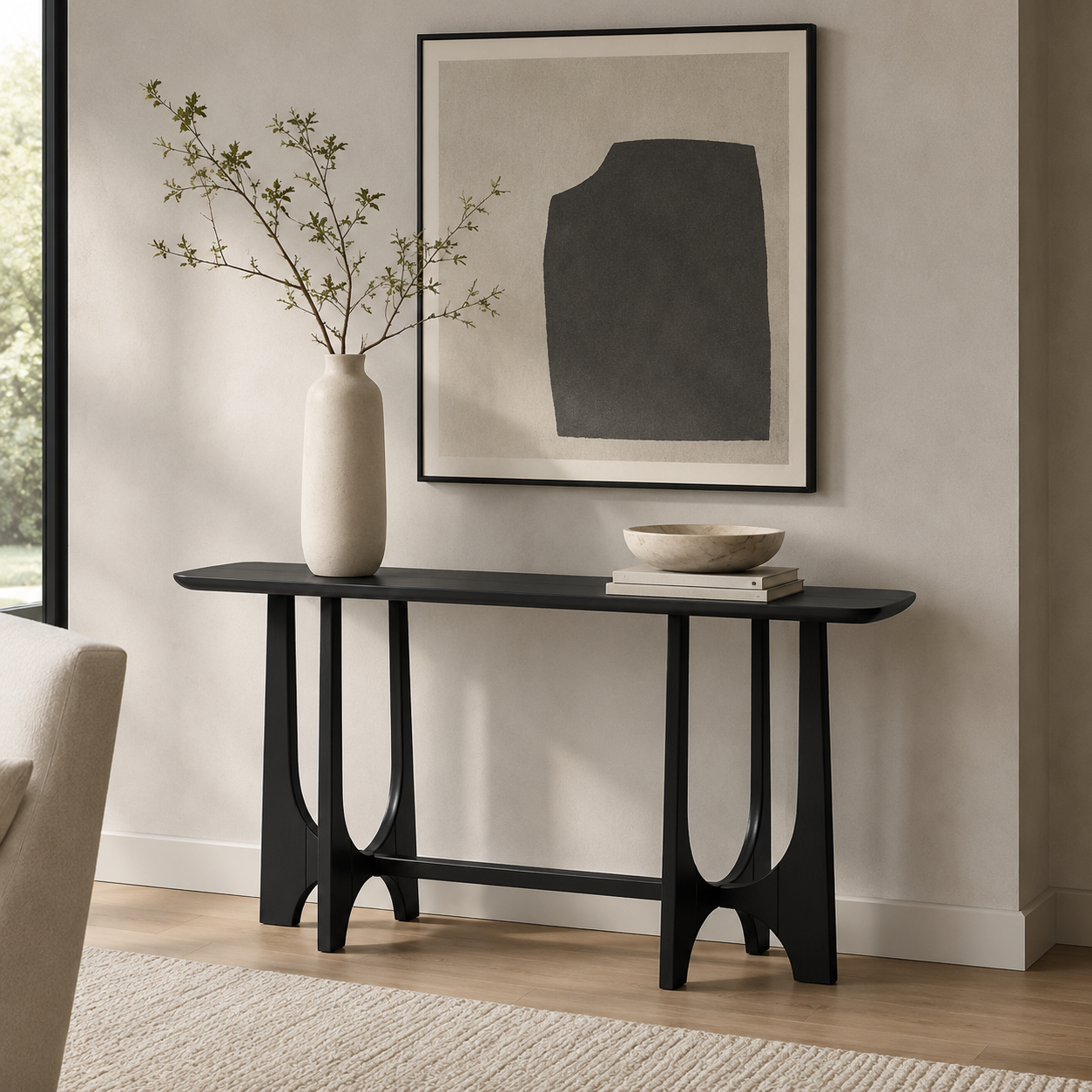 Dunnigan Black Console