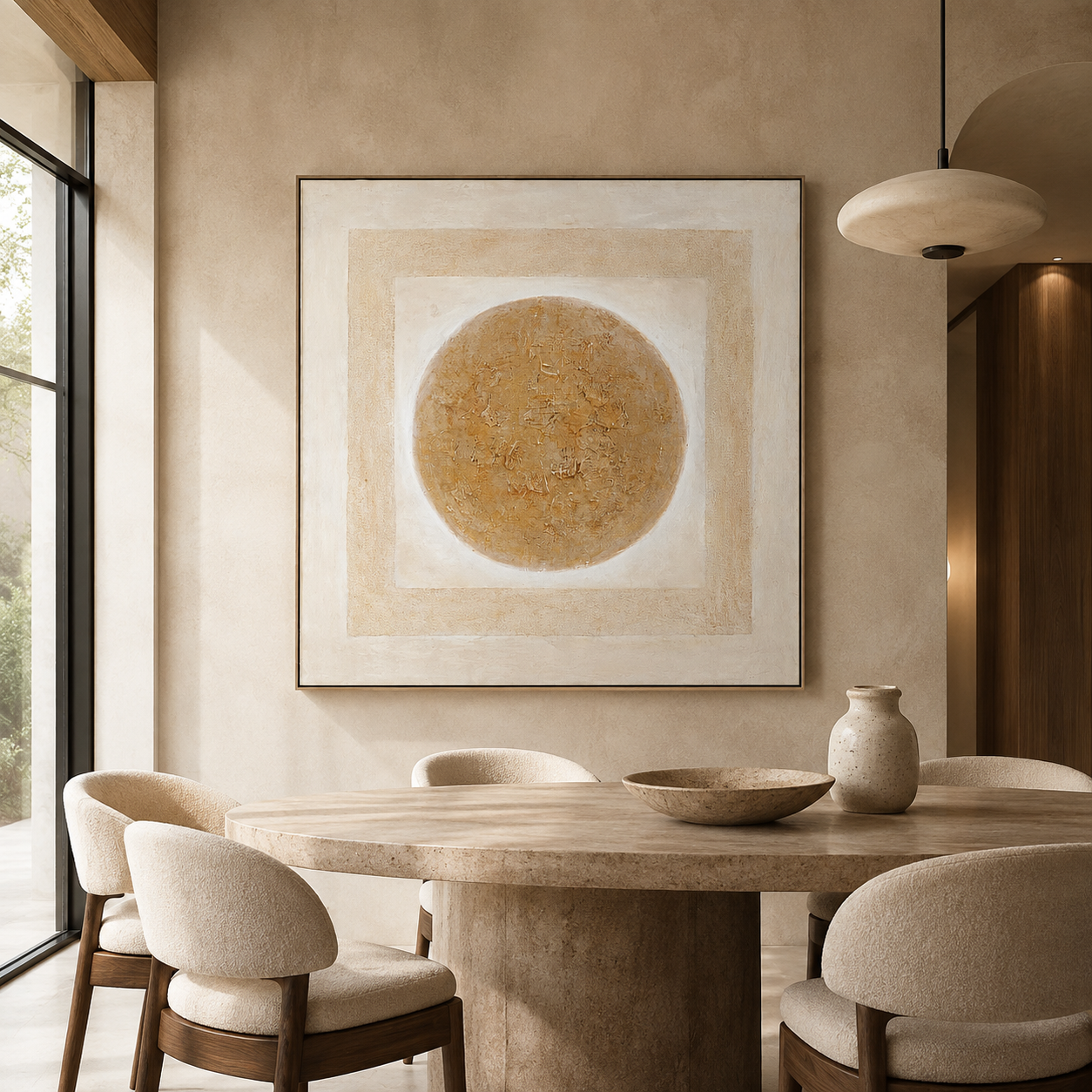 Central Framed Canvas