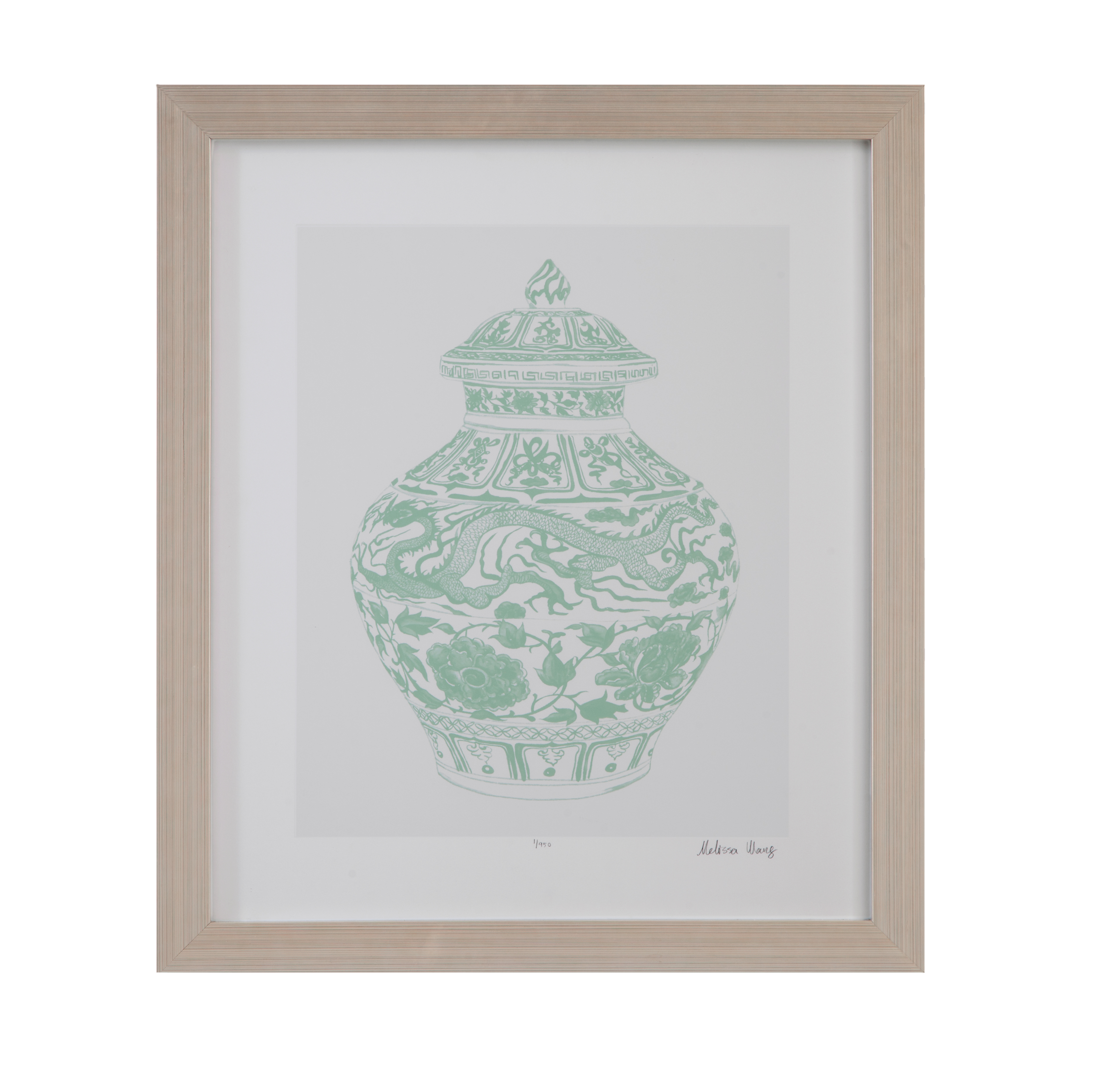 Mint Vases II Framed Print