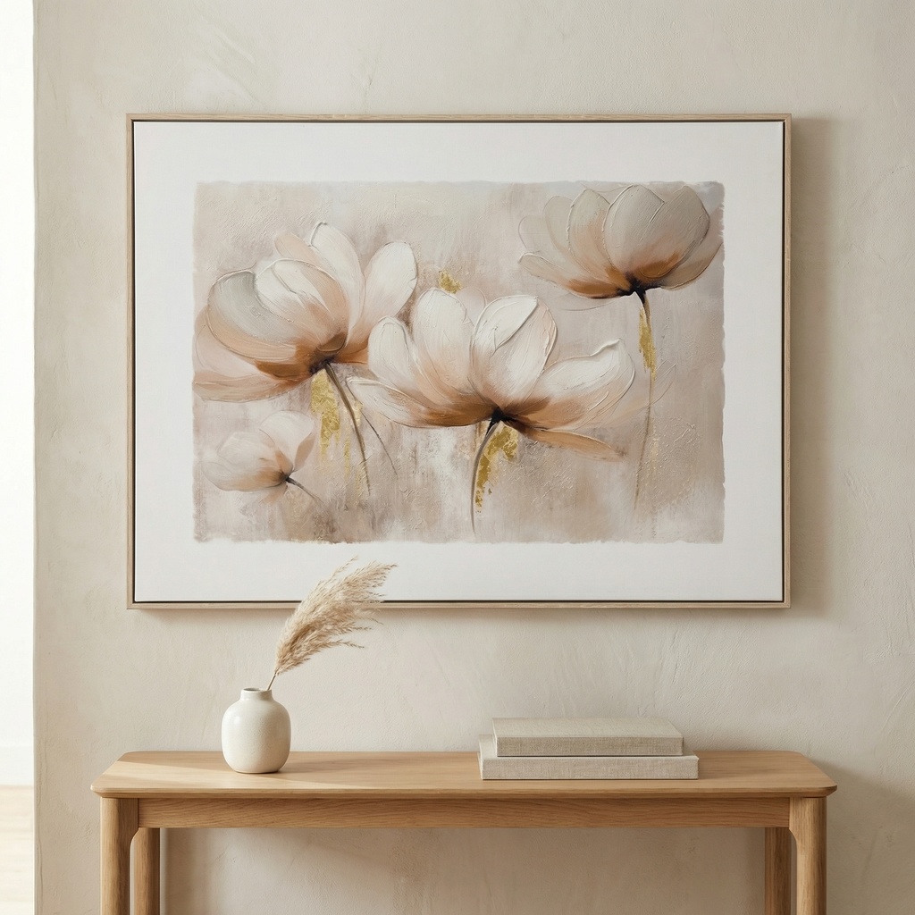 Blush Magnolia II Framed Canvas