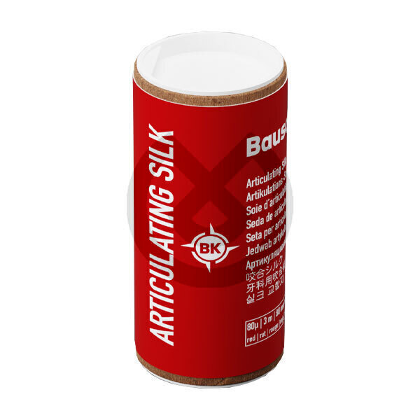 Artikulationssilke, rött, 80 mm – BAUSCH