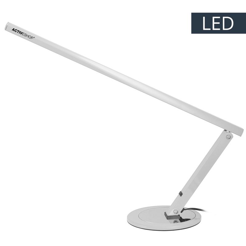 Slimmad bordslampa med LED-belysning i aluminium