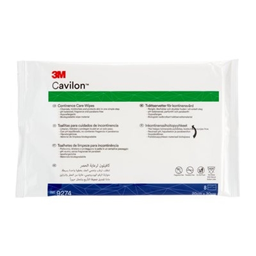 Barriärtvättlapp Cavilon 3-1 – 20x30cm Cont Care Wipes 8-pack