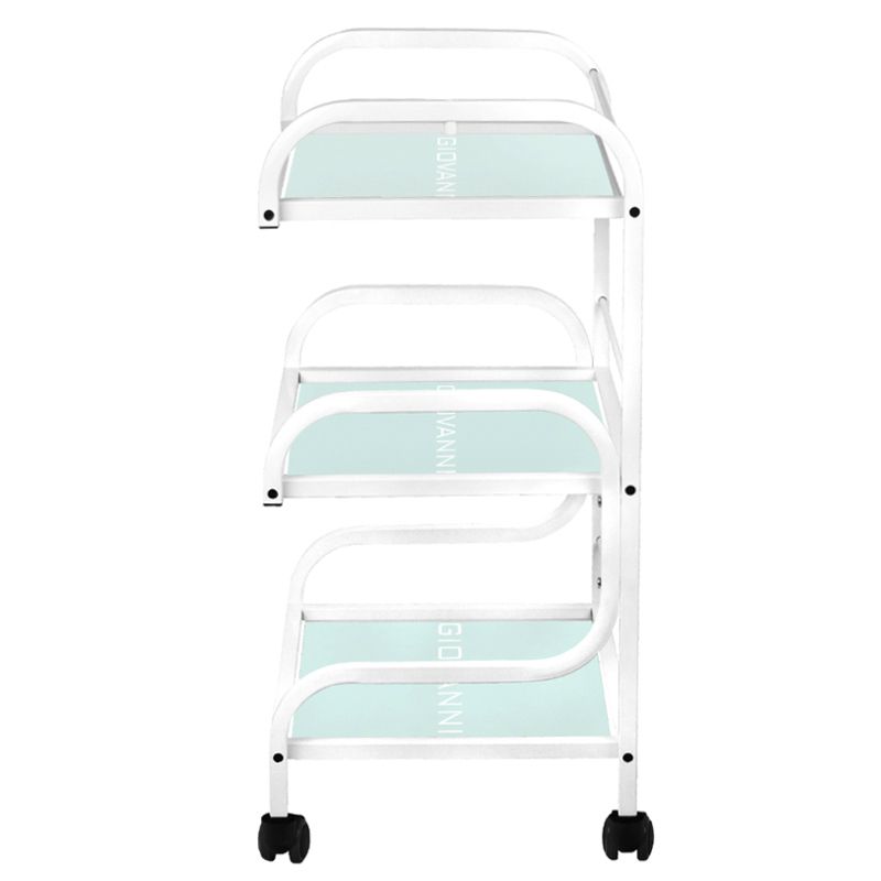Vagn med 3 hyllplan i glas – GIOVANNI 1014