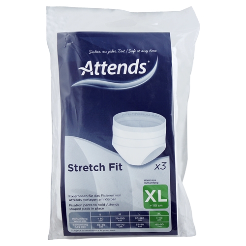 Fixeringsbyxa utan ben – Attends Stretch fit XL – 3 st