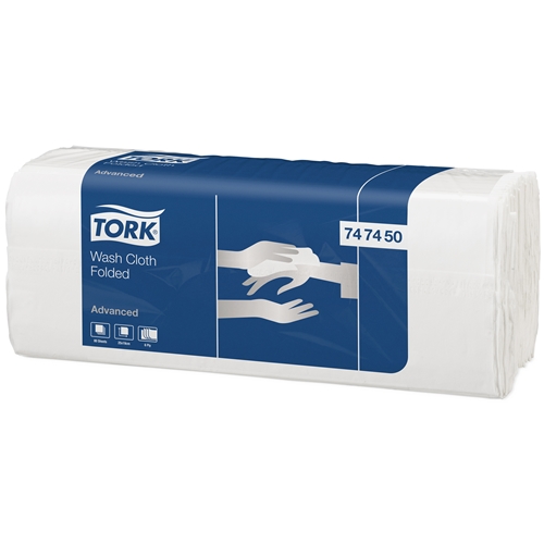 Tvättlapp papper 6L z-vikt – 19x25cm vit Tork Advanced – 1600 st