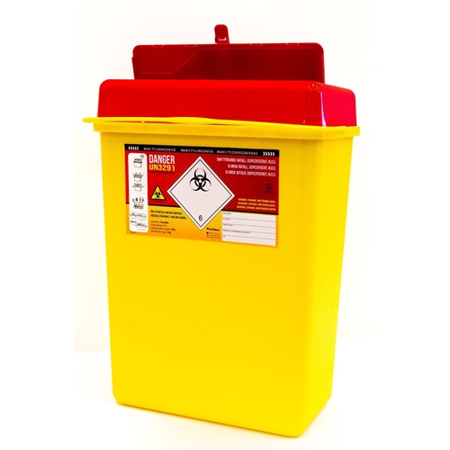 Kanylburk SafeBox – 11L UN med etikett