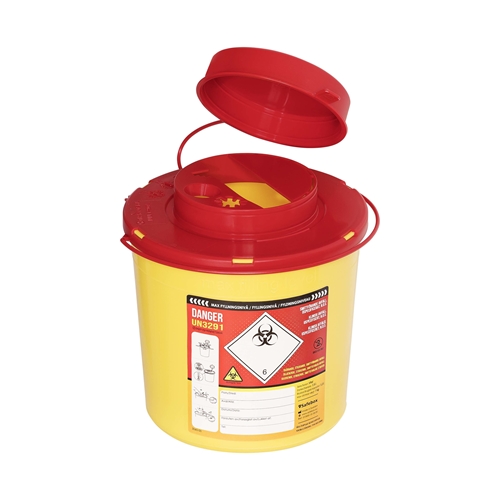 Kanylburk SafeBox – 1,5L UN med etikett