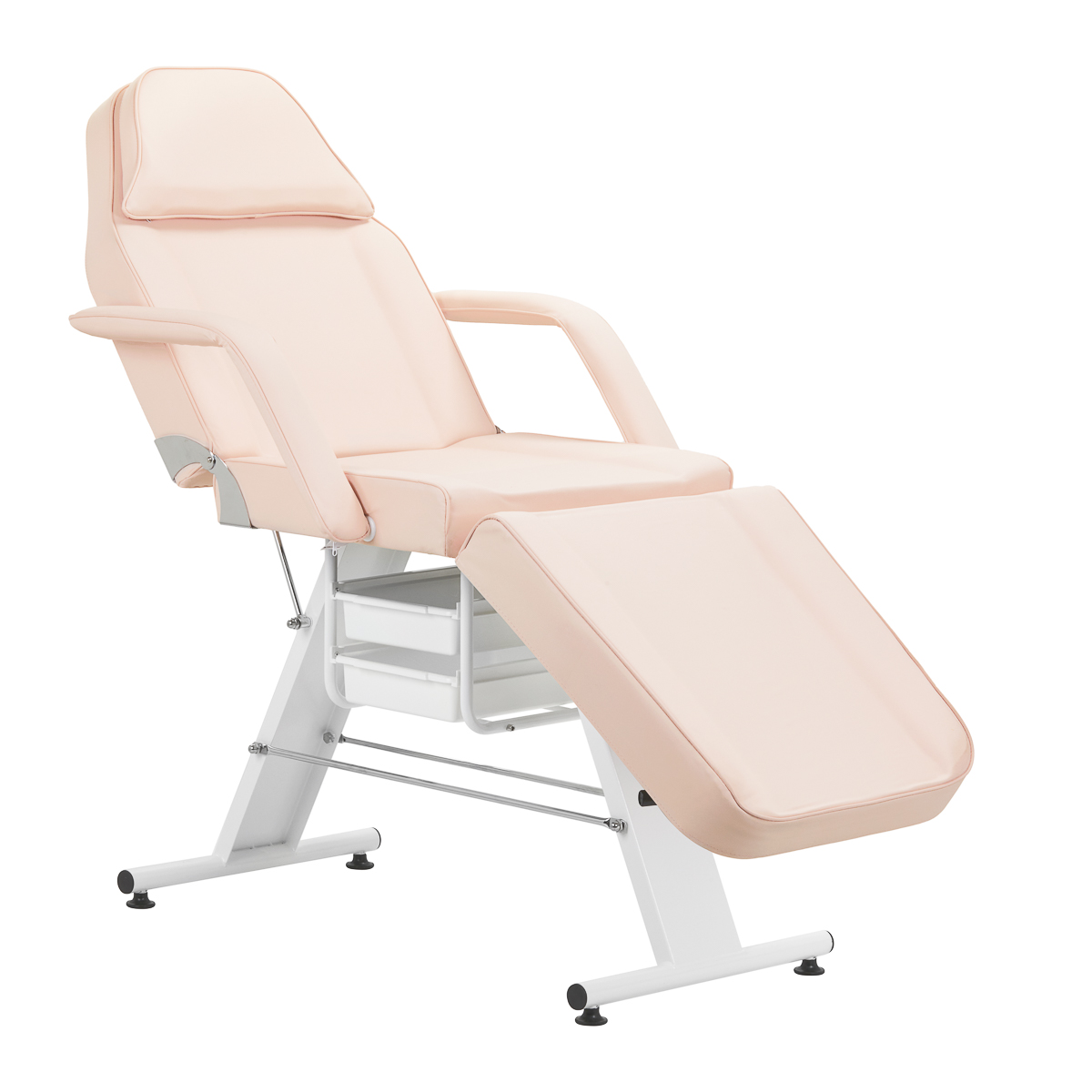 Kosmetisk stol Basic 202 med brickor rosa