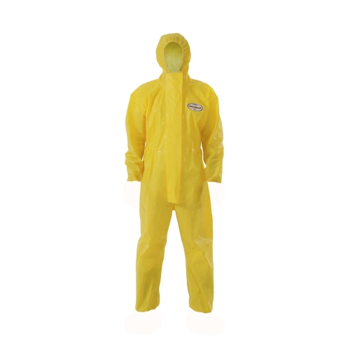 Heldräkt Kleenguard A71 – XL med kemiskt skydd gul – 10 st