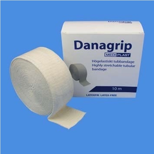 Tubbandage stöd Danagrip LF – 4,0cmx10m stlA bl bom