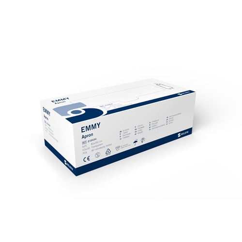 Förkläde plast engångs Selefa – 81x150cm Emmy transp dispkrt – 40 st