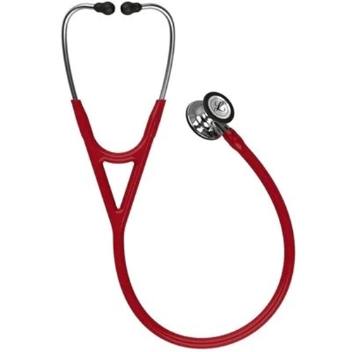 Stetoskop Littmann Cardio IV – vinröd vändbart 2-kanal Ø43mm