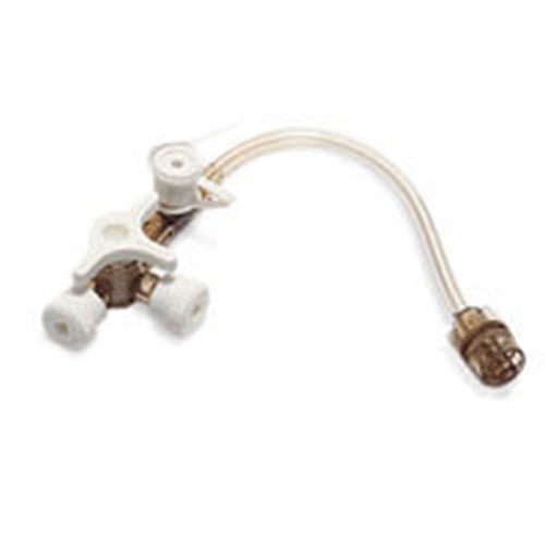 3-vägskran Connecta – 7cm slang med inj port vit – 50 st