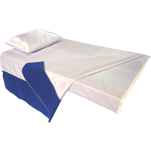 Gliddraglakan EasyRoll 4way – 150x200cm vit/blårandig