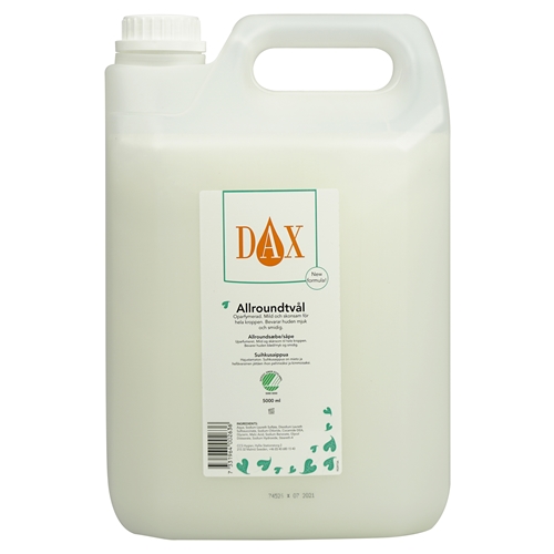 Flytande tvål Dax allround – 5000ml dunk oparfymerad – 3 st