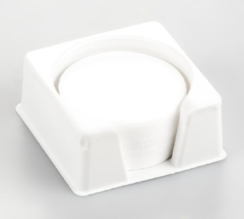 RH-A02 Runt glasfiberfilter, t.ex. för prover som plaskar eller blir täckta – 100 stycken