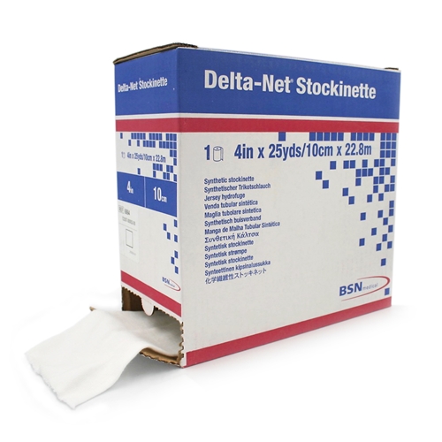 Polsterstrumpa Delta-Net – 10cmx23m Stockinette vit