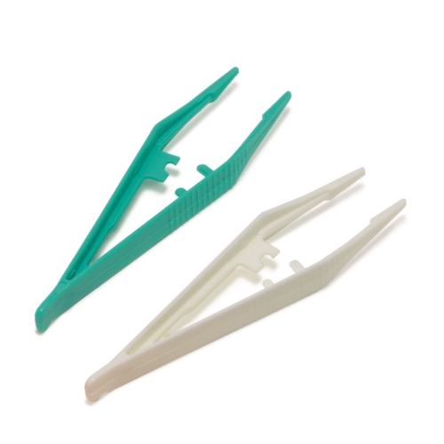 Pincett plast engångs – 14cm vit fp50 – 50 st