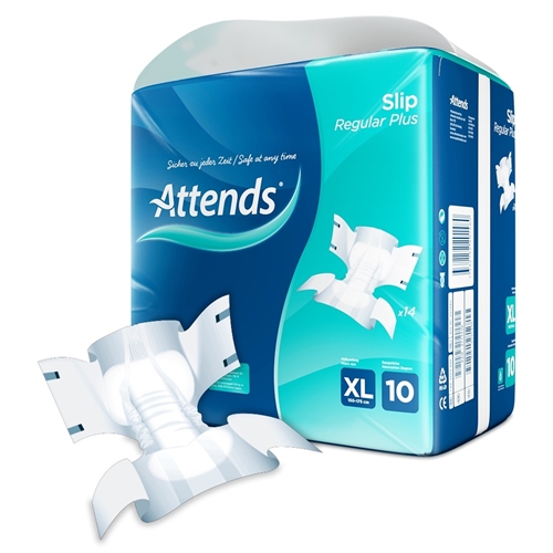 Inkontinensskydd allt-i-ett – Attends Slip 10 Regular XL – 56 st