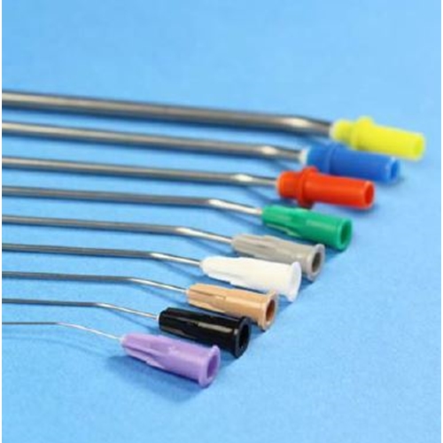 Öronsugkanyl metall enkelböjd – 3,0x80mm Big pack – 60 st
