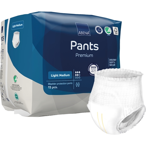 Inkontinensskydd allt-i-ett byxa – ABENA Pants Light M – 90 st