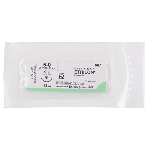 Sutur Ethilon 6-0 667H – 45cm nål C-2 – 36 st