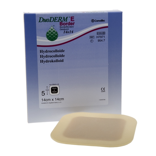 Hydrokolloidförband DuoDERM E Border – 14x14cm – 5 st