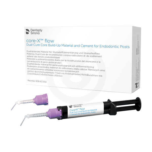 Corex Flow, 4 sprutor + 20 blandningsspetsar – DENTSPLY