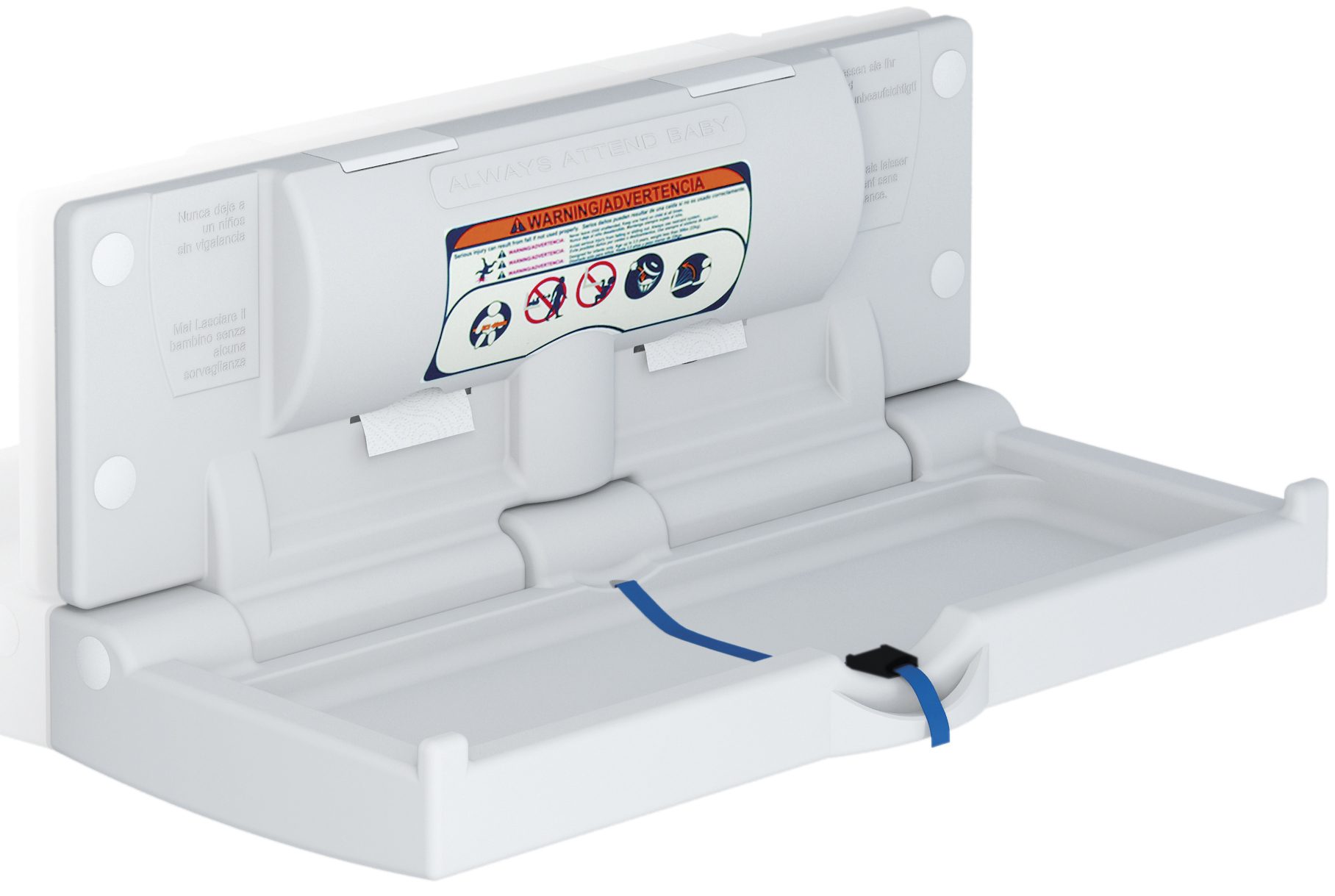 Skötbord i Polyeten – Horisontellt