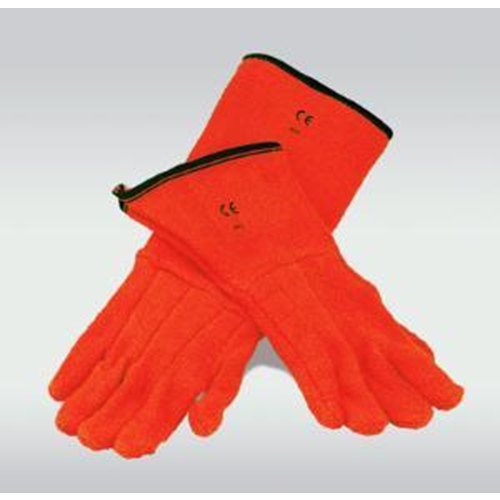 Skyddshandske värmeresistent – 13x33cm orange frotté