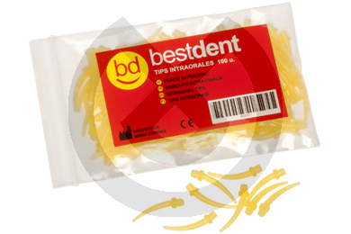 Gula intraorala blandningsspetsar – Bestdent (100 st.) – BESTDENT