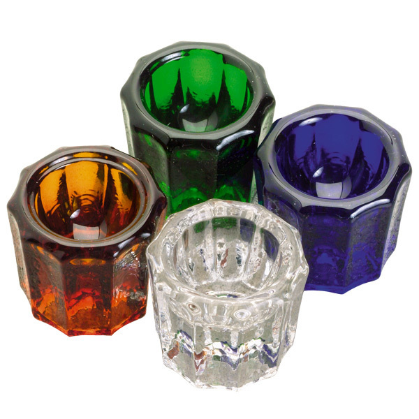 Dappenbägare i glas