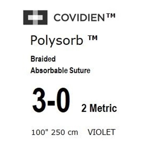Sutur R Polysorb 3-0 H multifi – 250cm LIG Violett – 24 st