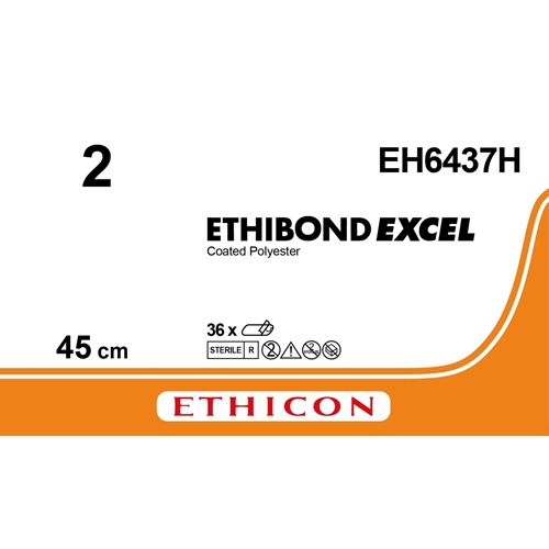 Sutur Ethibond 2 EH6437H – sutupak 3x45cm – 36 st Sutur Ethibond 2 EH6437H – sutupak 3x45cm – 36 st