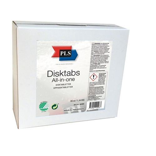 Maskindiskmedel PLS Tabs – 80st/fp All in one Svanen – 80 st