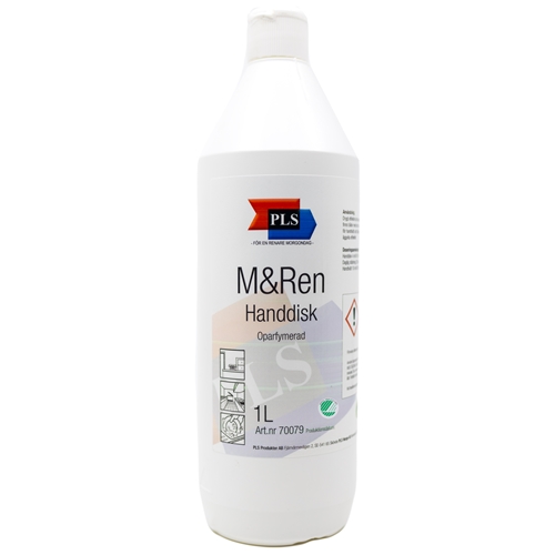 Handdiskmedel M&Ren – 1L oparfymerad Svanen – 12 st