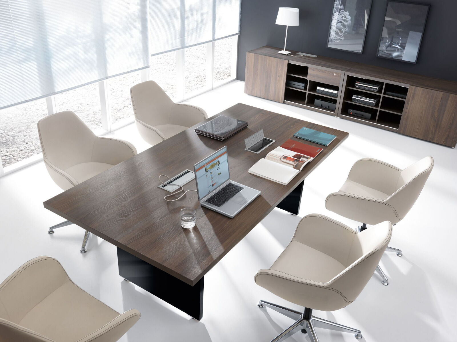 Konferensbord 6 personer – 220×110 cm – Rektangulär Mito