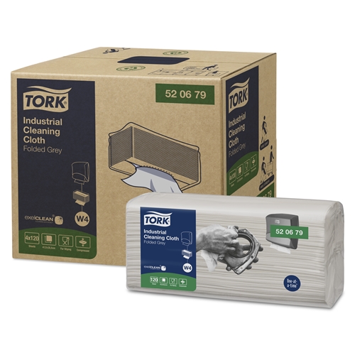Torkduk Rengöring Flexibel W4 grå – Tork Premium 35,5×41,5cm vikt – 480 st