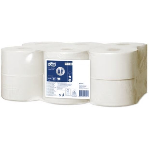 Toalettpapper 1-L Mini Jumbo T2 – Tork Universal 240m vit – 12 st