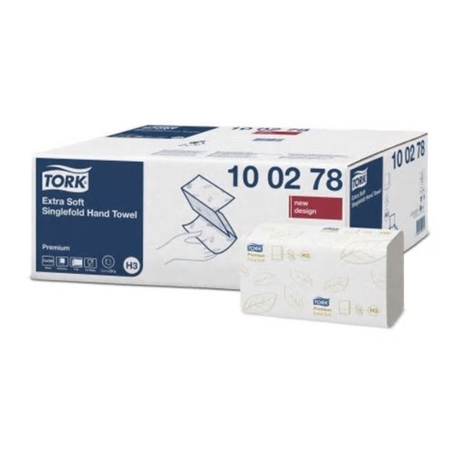 Pappershandduk 2-L kedjevikt H3 – Tork Premium 23×22,6cm – 200 st