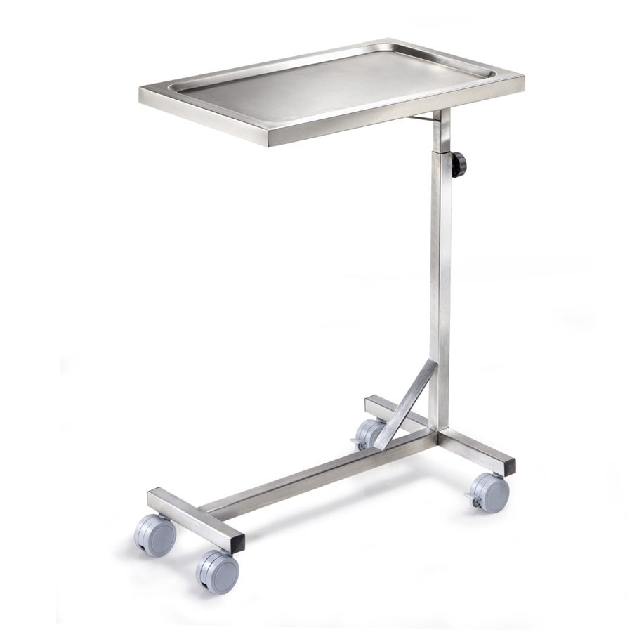 Kirurgiskt instrumentbord – ”Mayo” – Manuellt höj- och sänkbar – D-45/D-46 Kirurgiskt instrumentbord – ”Mayo” – Manuellt höj- och sänkbar – D-45/D-46