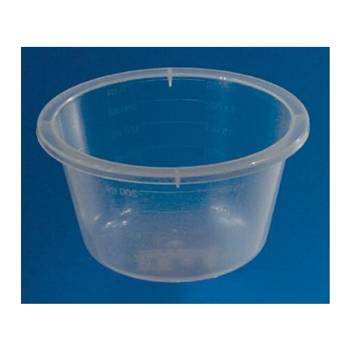 Plastskål Bastos Viegas – 250ml transparent graderad – 110 st